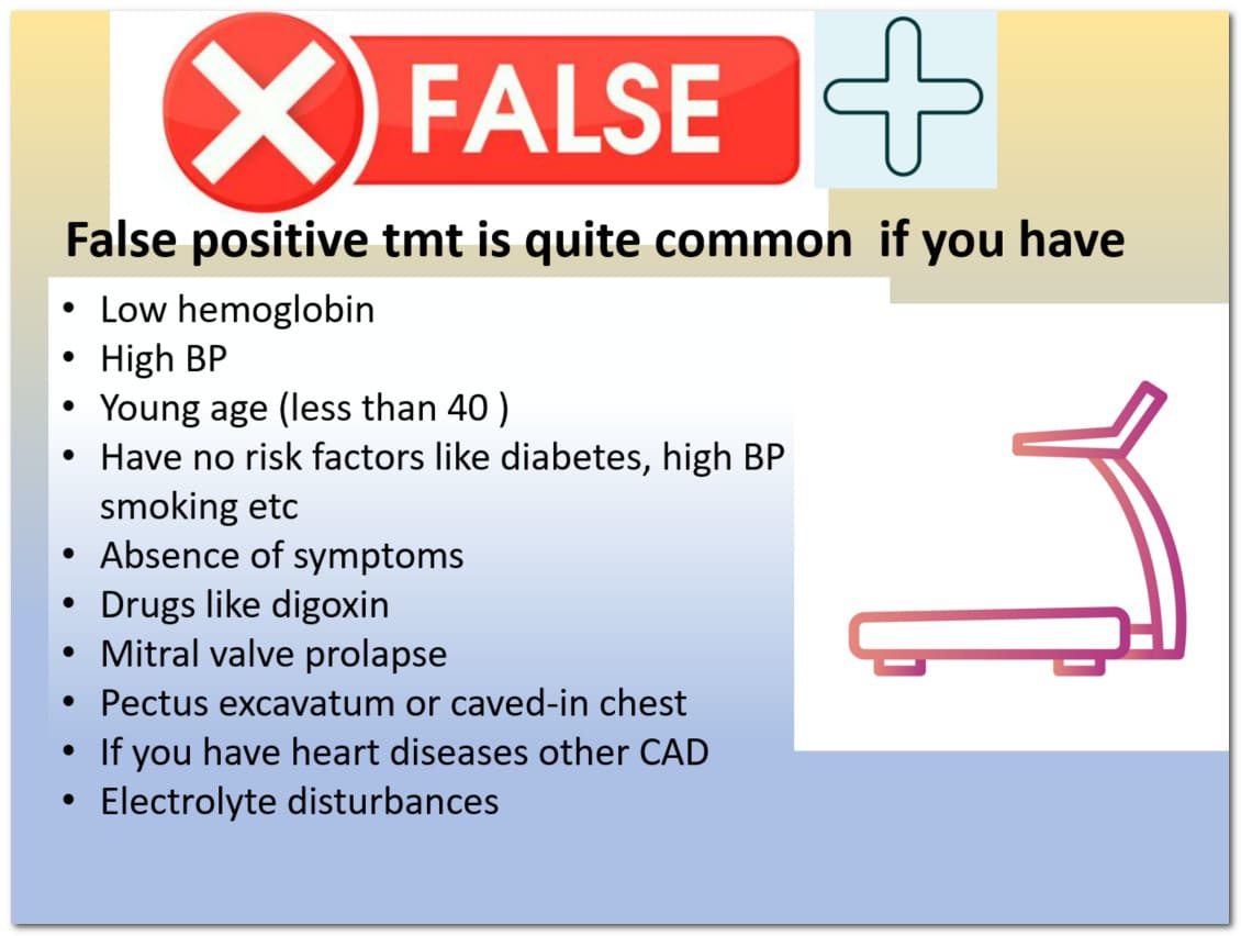 WHO WILL HAVE FALSE POSITIVE TMT TEST